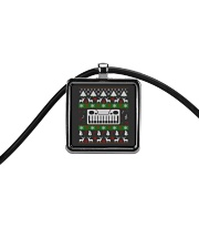 SYNTHESIZER UGLY CHRISTMAS SWEATER XMAS Cord Rectangle Necklace thumbnail
