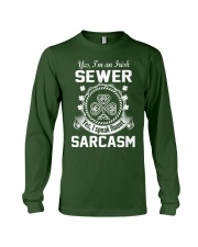 THIS IRISH SEWER SPEAKS FLUENT SARCASM Long Sleeve Tee thumbnail