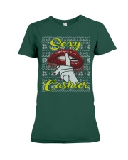 SEXY CASHIER UGLY CHRISTMAS SWEATER CASHIER XMAS Premium Fit Ladies Tee thumbnail