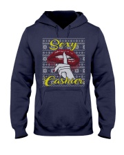 SEXY CASHIER UGLY CHRISTMAS SWEATER CASHIER XMAS Hooded Sweatshirt thumbnail