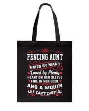 AWESOME FENCING AUNT Tote Bag thumbnail