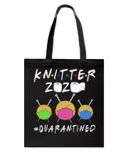 KNITTER 2020 QUARANTINED YARN IN FACEMASK Tote Bag front