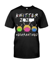 KNITTER 2020 QUARANTINED YARN IN FACEMASK Classic T-Shirt thumbnail