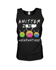 KNITTER 2020 QUARANTINED YARN IN FACEMASK Unisex Tank thumbnail