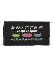 KNITTER 2020 QUARANTINED YARN IN FACEMASK Cloth face mask thumbnail