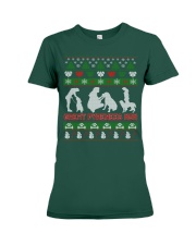 GREAT PYRENEES MOM UGLY CHRISTMAS SWEATER XMAS Premium Fit Ladies Tee thumbnail