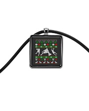 BASKETBALL GUY UGLY CHRISTMAS SWEATER Cord Rectangle Necklace thumbnail