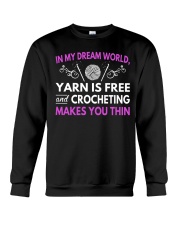 CROCHETING MAKES YOU THIN FUNNY CROCHET Crewneck Sweatshirt thumbnail