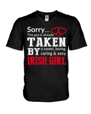 SORRY TAKEN BY A IRISH V-Neck T-Shirt thumbnail