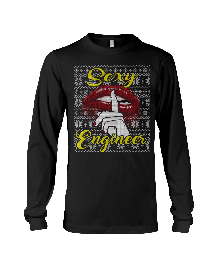 SEXY ENGINEER UGLY CHRISTMAS SWEATER ENGINEER XMAS Long Sleeve Tee