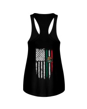 7DK - American blood inside me back ver Ladies Flowy Tank thumbnail