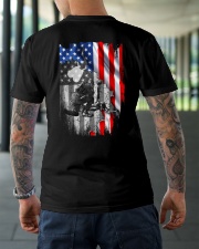 NC - Veteran flag Classic T-Shirt lifestyle-mens-crewneck-back-3