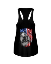 NC - Veteran flag Ladies Flowy Tank thumbnail
