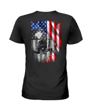 NC - Veteran flag Ladies T-Shirt thumbnail