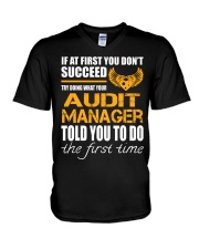 STICKER AUDIT MANAGER V-Neck T-Shirt thumbnail
