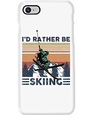 Id rather be skiing Phone Case tile