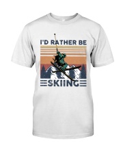 Id rather be skiing Classic T-Shirt front