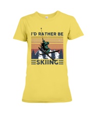 Id rather be skiing Premium Fit Ladies Tee tile