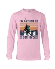Id rather be skiing Long Sleeve Tee tile