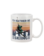 Id rather be skiing Mug tile