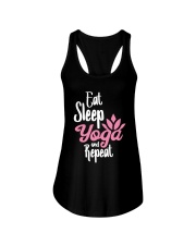 Eat Sleep Yoga Repeat Ladies Flowy Tank tile