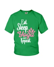 Eat Sleep Yoga Repeat Youth T-Shirt tile