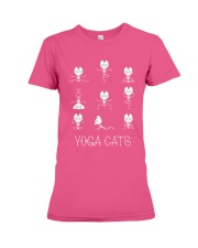 Yoga cats Premium Fit Ladies Tee tile