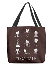 Yoga cats All-Over Tote tile