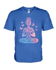 Smile inside V-Neck T-Shirt tile