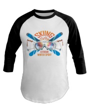 Skiing - Extreme winter sport Baseball Tee tile
