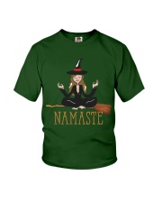 Yoga on broom Youth T-Shirt tile