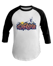 Skiing - Extreme Baseball Tee tile