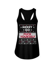 MERRY GO F YOURSELF Ladies Flowy Tank thumbnail