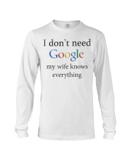 MY WIFE IS GOOGLE Long Sleeve Tee thumbnail