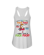WITH A F F HERE Ladies Flowy Tank thumbnail