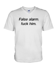 FALSE ALARM V-Neck T-Shirt thumbnail