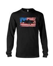 Patriotic Bass Fishing T-Shirt Long Sleeve Tee thumbnail