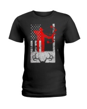 Deer Hunting Flag T-Shirts Ladies T-Shirt thumbnail