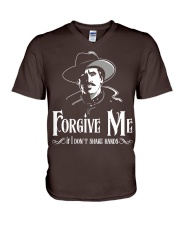 Forgive Me If I Don't Shake Hands V-Neck T-Shirt thumbnail