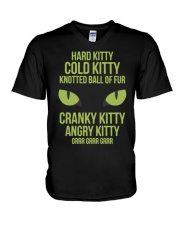 Hard Kitty Cold Kitty funny T-shirt V-Neck T-Shirt thumbnail