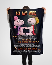 Limited Edition Small Fleece Blanket - 30" x 40" aos-coral-fleece-blanket-30x40-lifestyle-front-14