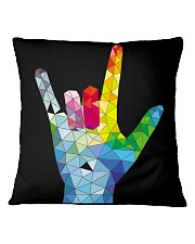 ASL Love Hand Art Square Pillowcase front