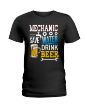 MECHANIC Save Beer Ladies T-Shirt tile
