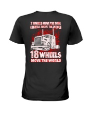18 WHEELS MOVE THE WORLD Ladies T-Shirt tile