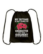 I LOVE MY TATTOOS Drawstring Bag thumbnail