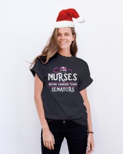 TB0509 - nurses work harder than senators Classic T-Shirt lifestyle-holiday-crewneck-front-1