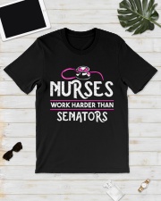 TB0509 - nurses work harder than senators Classic T-Shirt lifestyle-mens-crewneck-front-17