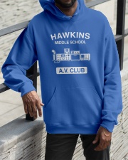 Hawkins Middle School Av Club Hoodie Hooded Sweatshirt apparel-hooded-sweatshirt-lifestyle-front-11