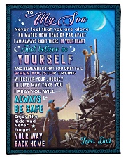 BL10053 - To My Son Dad With Love Small Fleece Blanket - 30" x 40" front