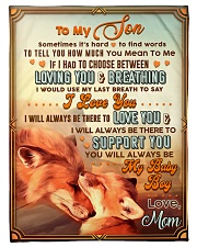 BL10067 - To My Son Mom Letter Small Fleece Blanket - 30" x 40" front